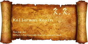 Kellerman Kevin névjegykártya
